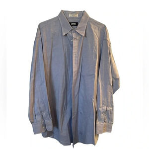 Lansky Big & Tall blue button down size 18.5/37